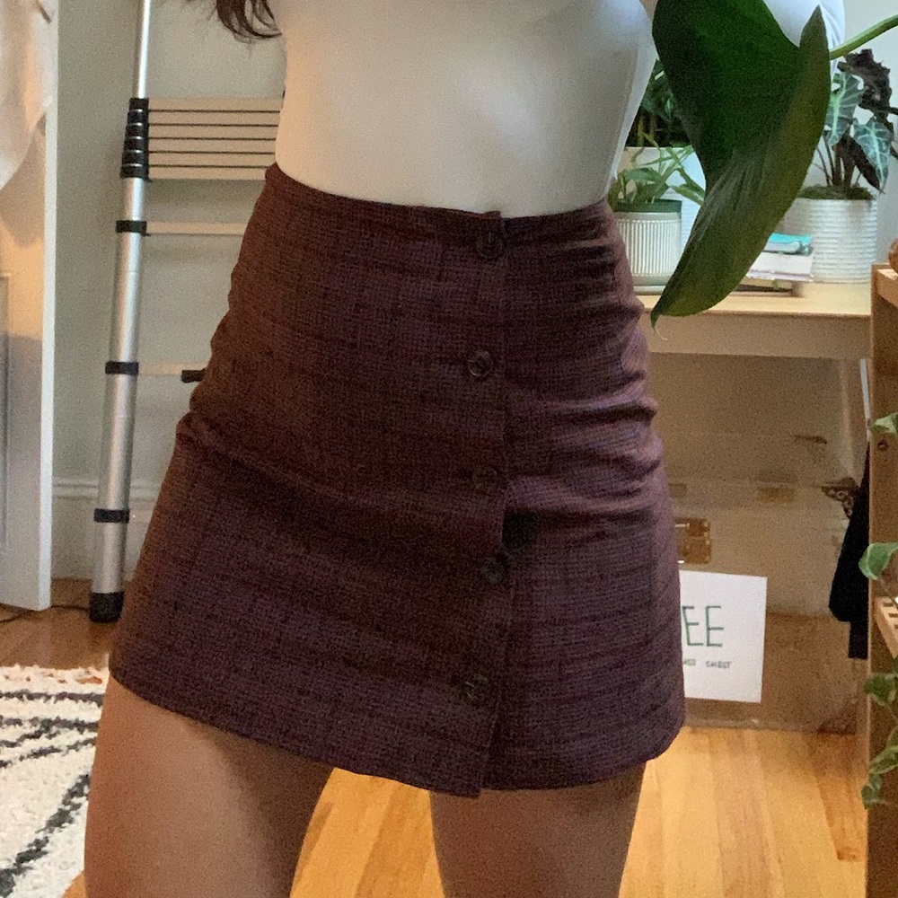 Sunday Best Aritzia plaid mini skirt